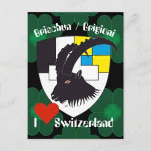 Grischun Suisse Carte postale grisonne