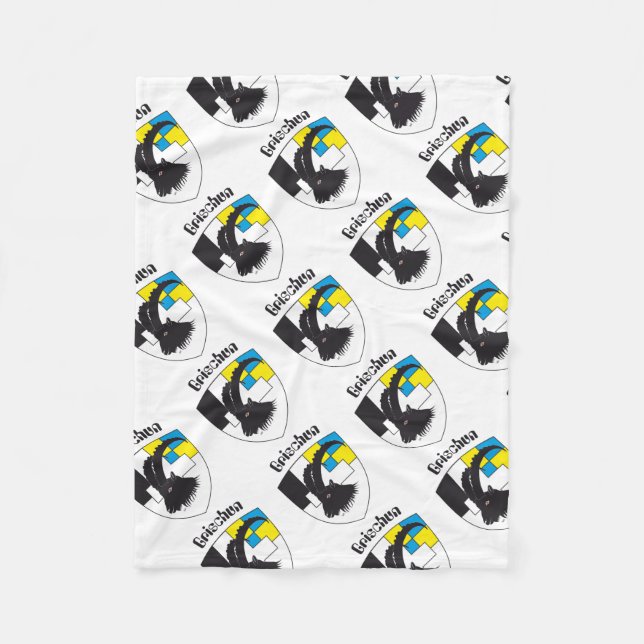 Grischun Svizra Geschenkpapier Fleecedecke (Vorderseite)