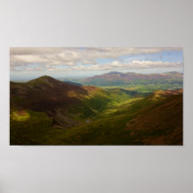 Grisedale Pike und Skiddaw Poster