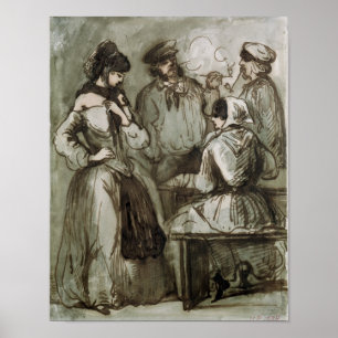 Grisettes und Arbeitnehmer Poster