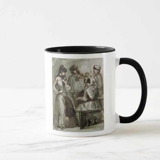 Grisettes und Arbeitskräfte Tasse (Rechts)