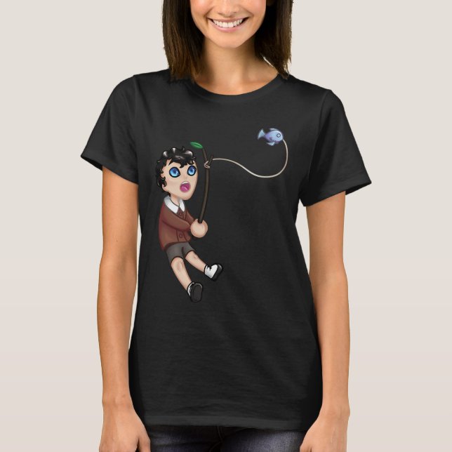 Grisha Fischen Chibi T-Shirt (Vorderseite)