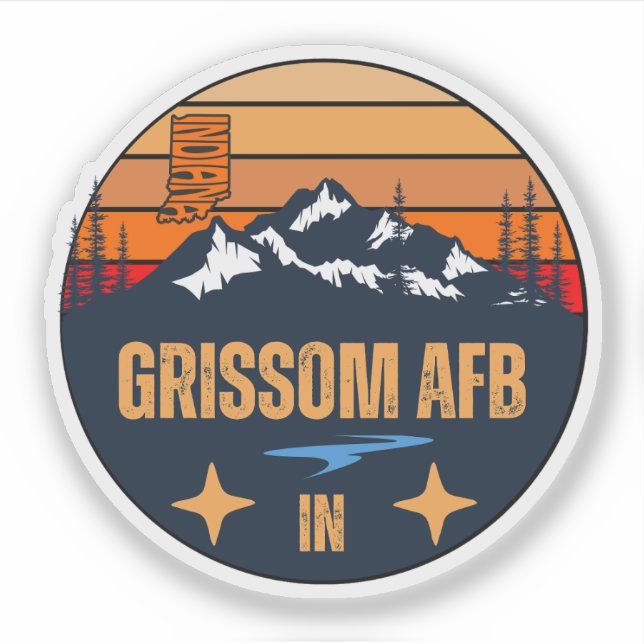 Grissom AFB, Indiana Aufkleber (Vorderseite)