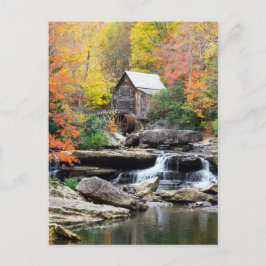 Grist Mill Glade Creek West Virginia Wasserfall, Postkarte