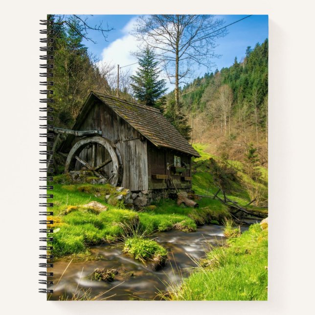 Grist Mill im Schwarzwald Notizbuch (Vorderseite)