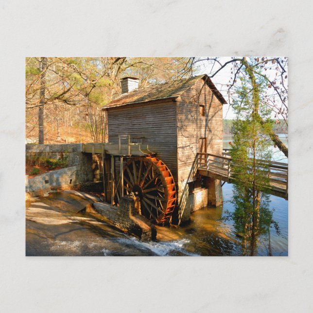 Grist Mill Stone Mountain, Georgia Postkarte (Vorderseite)