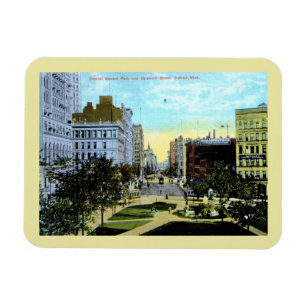 Griswold St., Detroit 1910 Vintag Magnet