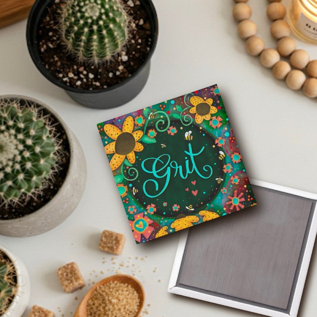 Grit Bumblebee Herzklopfen Blütenspinne Magnet (Von Creator hochgeladen)