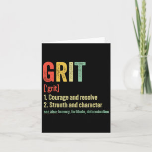 Grit Definition Motivation Karte