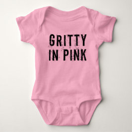 Gritty in Pink - Baby Jersey Bodysuit (Pink) Baby Strampler
