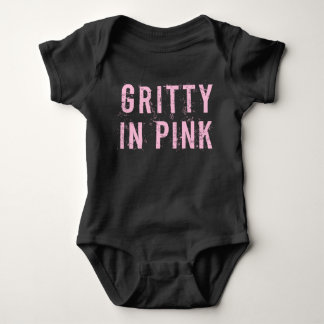 Gritty in Pink - Baby Jersey Bodysuit (schwarz) Strampler