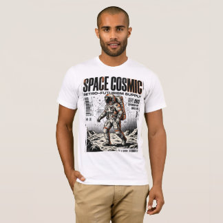 Gritty Retro Astronaut Streetwear Poster - Weltrau T-Shirt