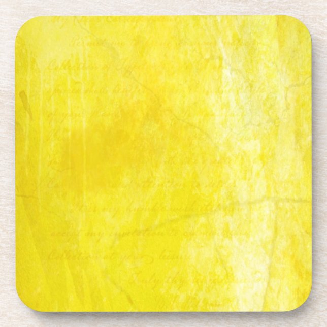 Gritty Yellow Getränkeuntersetzer (Vorderseite)