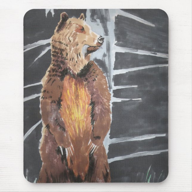 Grizly Bär Mousepad (Vorne)