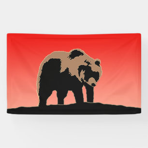 Grizzi Bär bei Sunset - Ursprüngliche Wildnis Banner