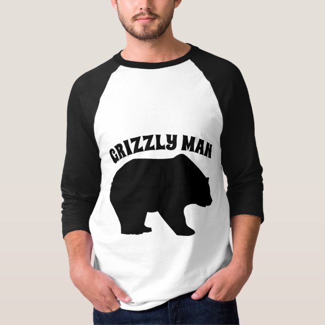 GRIZZLE MAN BEAR T-SHIRTS (Devant)