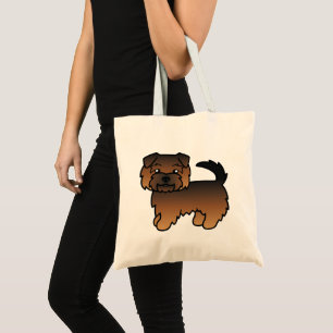 Grizzle Norfolk Terrier Cartoon Hund Tragetasche