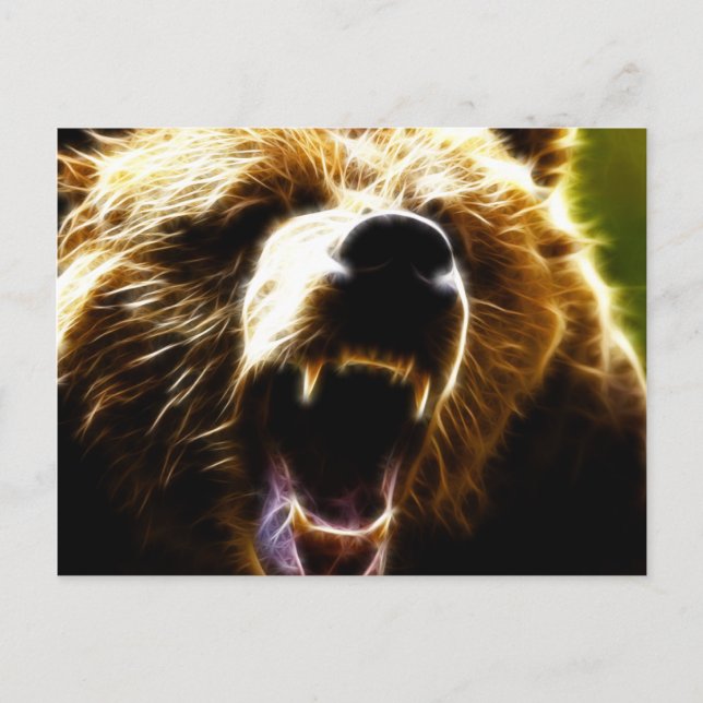 Grizzles Attack Postkarte (Vorderseite)
