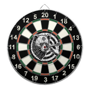 Grizzles Bären im Walddesign Dartscheibe