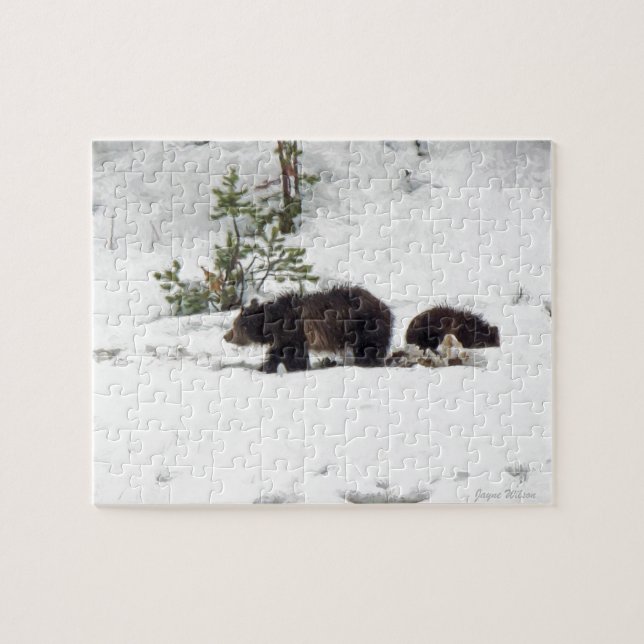 Grizzles im Schnee (Horizontal)