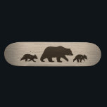 Grizzly-Bär mit CUB-Silhouetten Skateboard<br><div class="desc"></div>