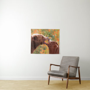 Grizzly Bären Mama und Cub Painting Art Wandteppich