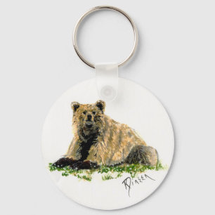 Grizzly-Bärn-Schlüsselanhänger Schlüsselanhänger