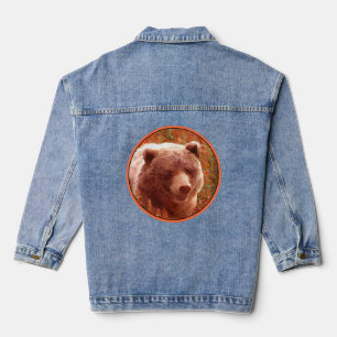 Grizzly Bear Cub dans Fireweed Peinture Art de la 