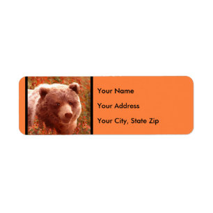 Grizzly Bear Cub in Fireweed Painting Wildlife Art