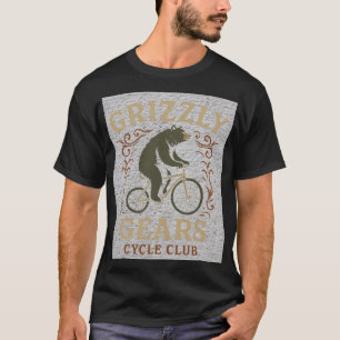 Grizzly Bear Cycling — „Grizzly Gears Cycle Club“ T-Shirt