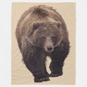 GRIZZLY BEAR FLEECE BLANKET GROSS