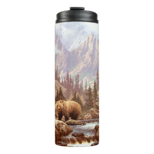Grizzly Bear in the Rocky Mountains / AF-006bear,g Thermosbecher