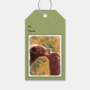 Grizzly Bear Mama and Cub Painting - Wildlife Art Geschenkanhänger
