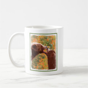 Grizzly Bear Mama and Cub Painting - Wildlife Art Kaffeetasse