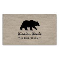 Grizzly Bear Silhouette Simple Wildlife Graphic