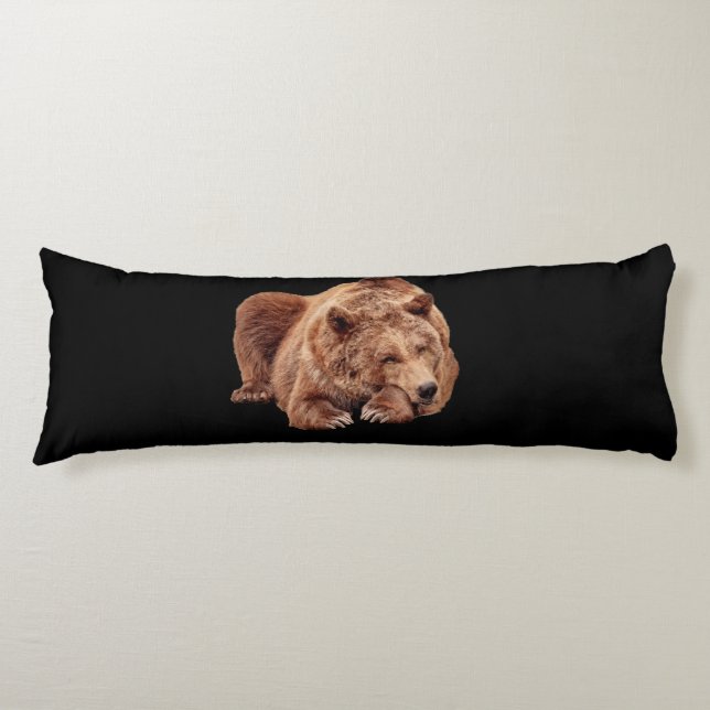 GRIZZLY BEAR SLEEPING BODY PILLOW SEITENSCHLÄFERKISSEN (Vorderseite)