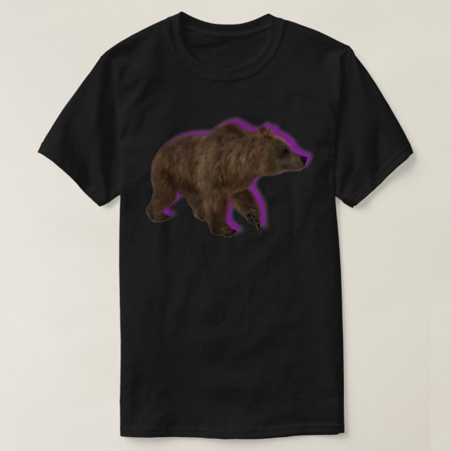 Grizzly Bear Walking T-Shirt (Design vorne)