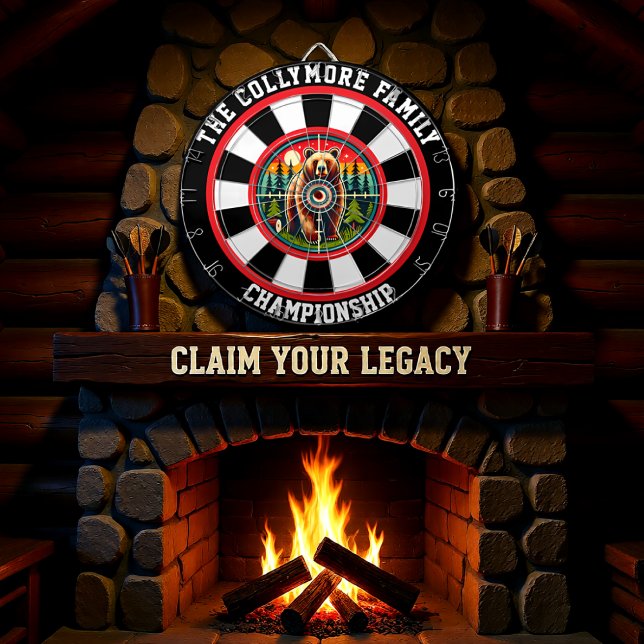 Grizzly circulaire dans la cible forestière (Créateur téléchargé)