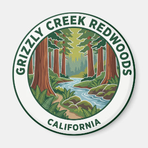 Grizzly Creek Redwoods State Park Kalifornien Magnet
