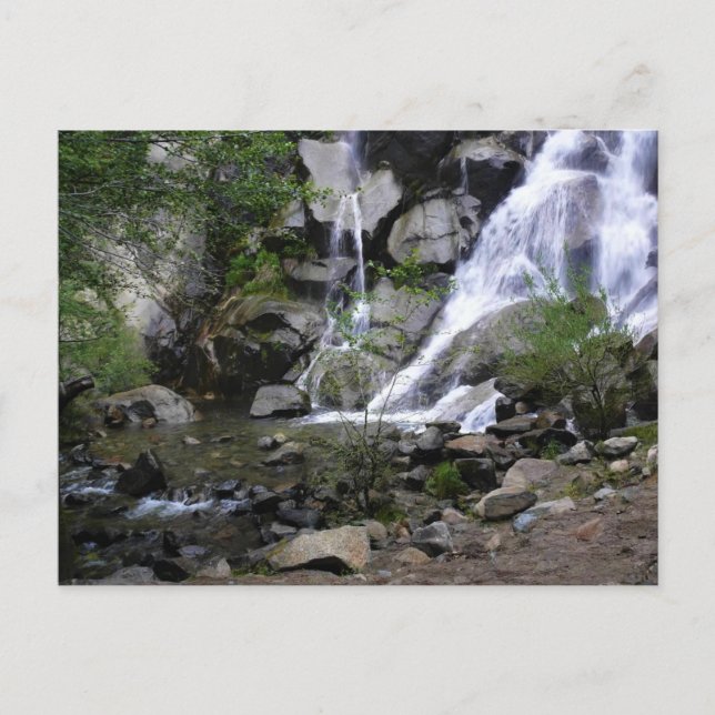 Grizzly Falls, King's Canyon National Park, CA Postkarte (Vorderseite)