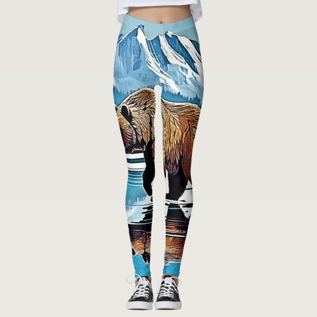 Grizzly Lake Mountain View Leggings (Vorderseite)