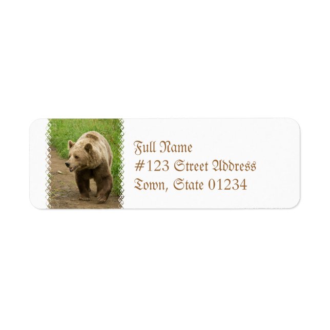 Grizzly Mailing Labels (Vorne)