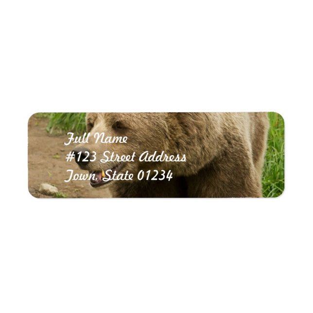Grizzly Mailing Labels (Vorne)