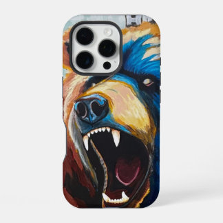 Grizzly-Malerei - Wildtierkunst iPhone 16 Pro Hülle