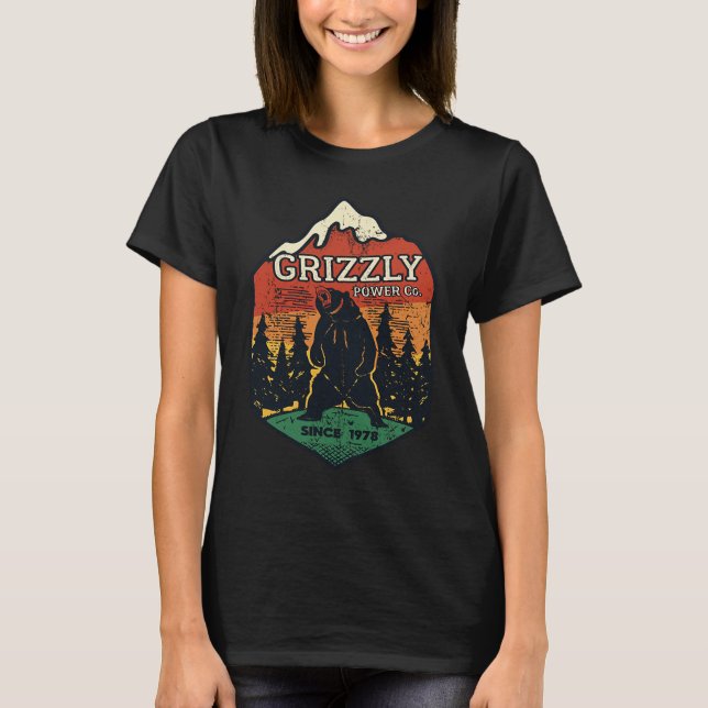 Grizzly Power Alaska T-Shirt (Vorderseite)