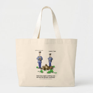 Grizzly Romaines Bär/Salat Cartoon Geschenke & T-S Jumbo Stoffbeutel