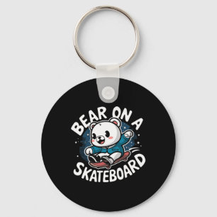 Grizzly Skater - Skateboard Skateboarder Skateboar Schlüsselanhänger