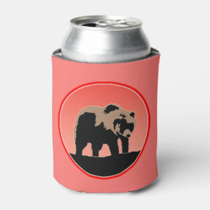 Grizzlybär bei Sonnenuntergang - Original Wildlife Dosenkühler