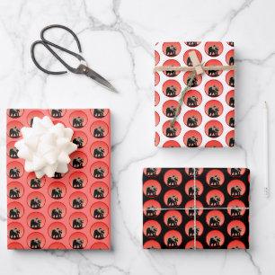 Grizzlybär bei Sonnenuntergang - Original Wildlife Geschenkpapier Set