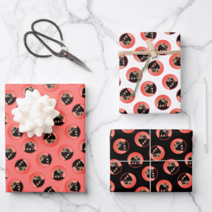 Grizzlybär bei Sonnenuntergang - Original Wildlife Geschenkpapier Set